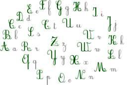 Письменные буквы французского алфавита